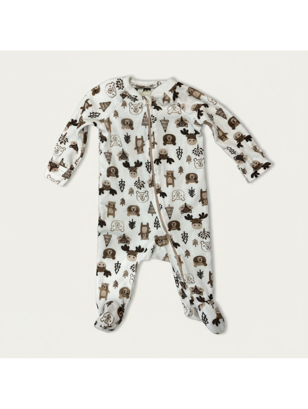 Stitch & Stone Animal Fleece Footed Sleeper Pajamas 9M
